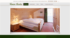 Desktop Screenshot of haus-marta.com